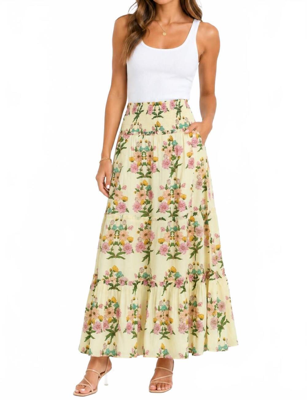 NEW BILA77 newport midi skirt in powder blue